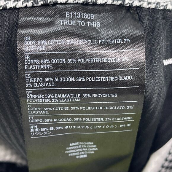 Volcom Pants Mens 30 White Black Chino Houndstooth Skater Straight Leg - Picture 9 of 14